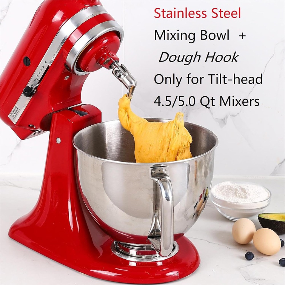 Kitchenaid Mixer Artisan 5Qt - 4,5–5 QT Mischschüssel aus Edelstahl für