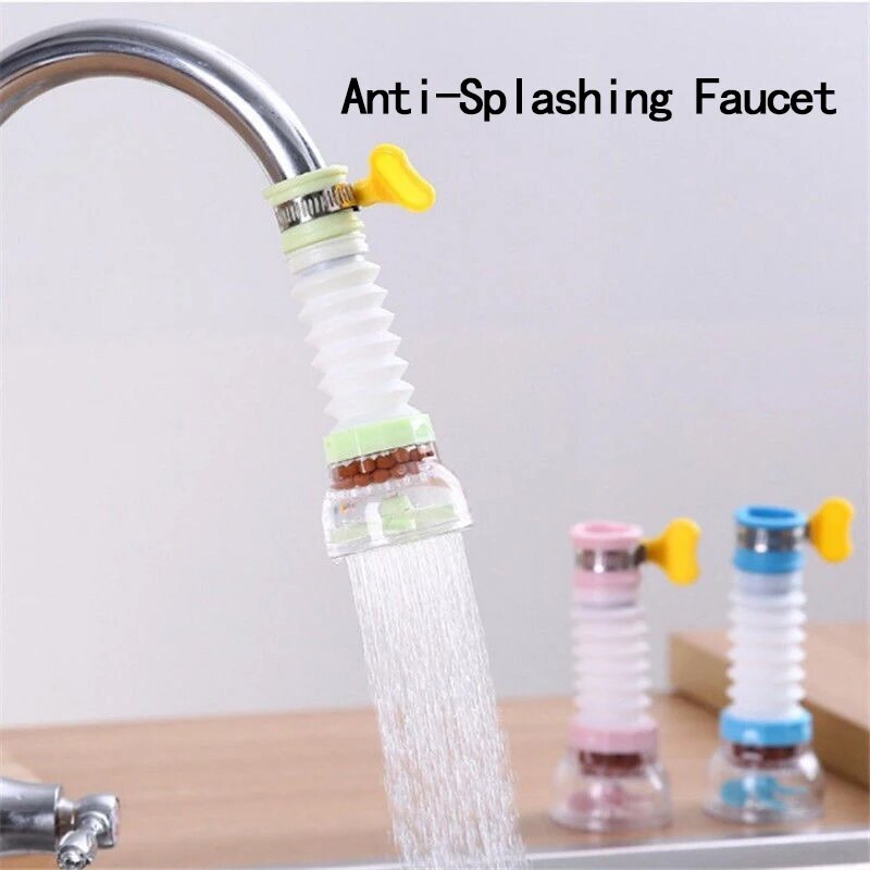 Kitchen Appliances Bundle - Küchen-Anti-Spritz-Wasserhahn, drehbar, mit Filter, universeller Wasserhahn