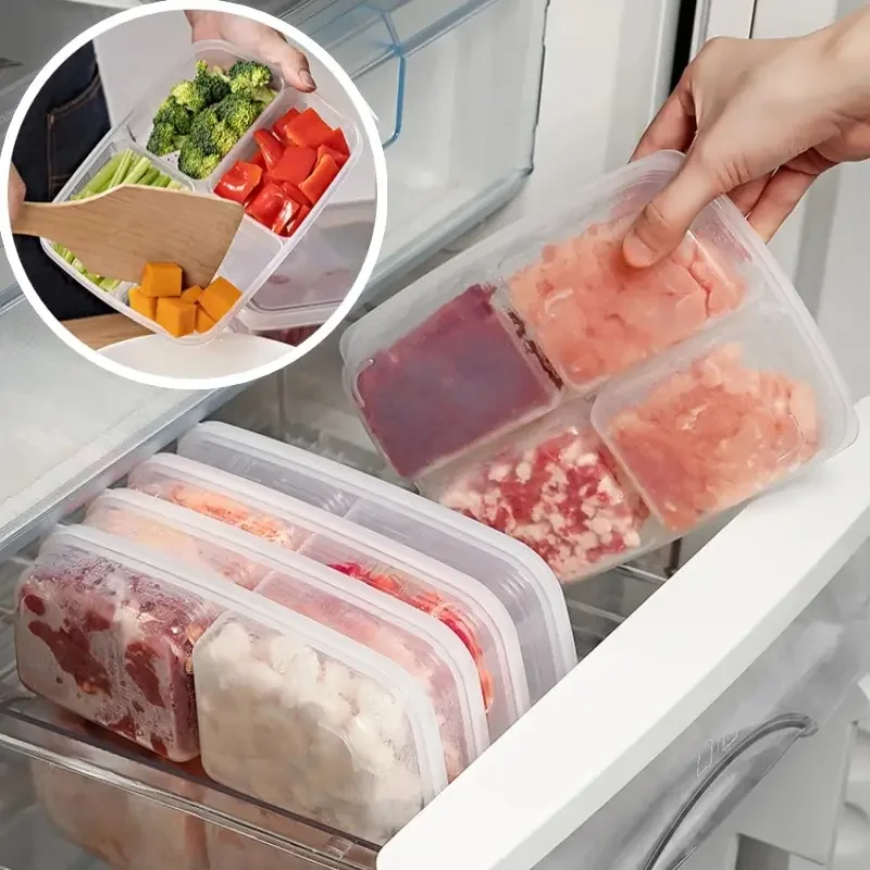 Kitchen Appliances Manufacturers - 4 Gitter Lebensmittel-Aufbewahrungsbox, tragbares Fach, Kühlschrank,